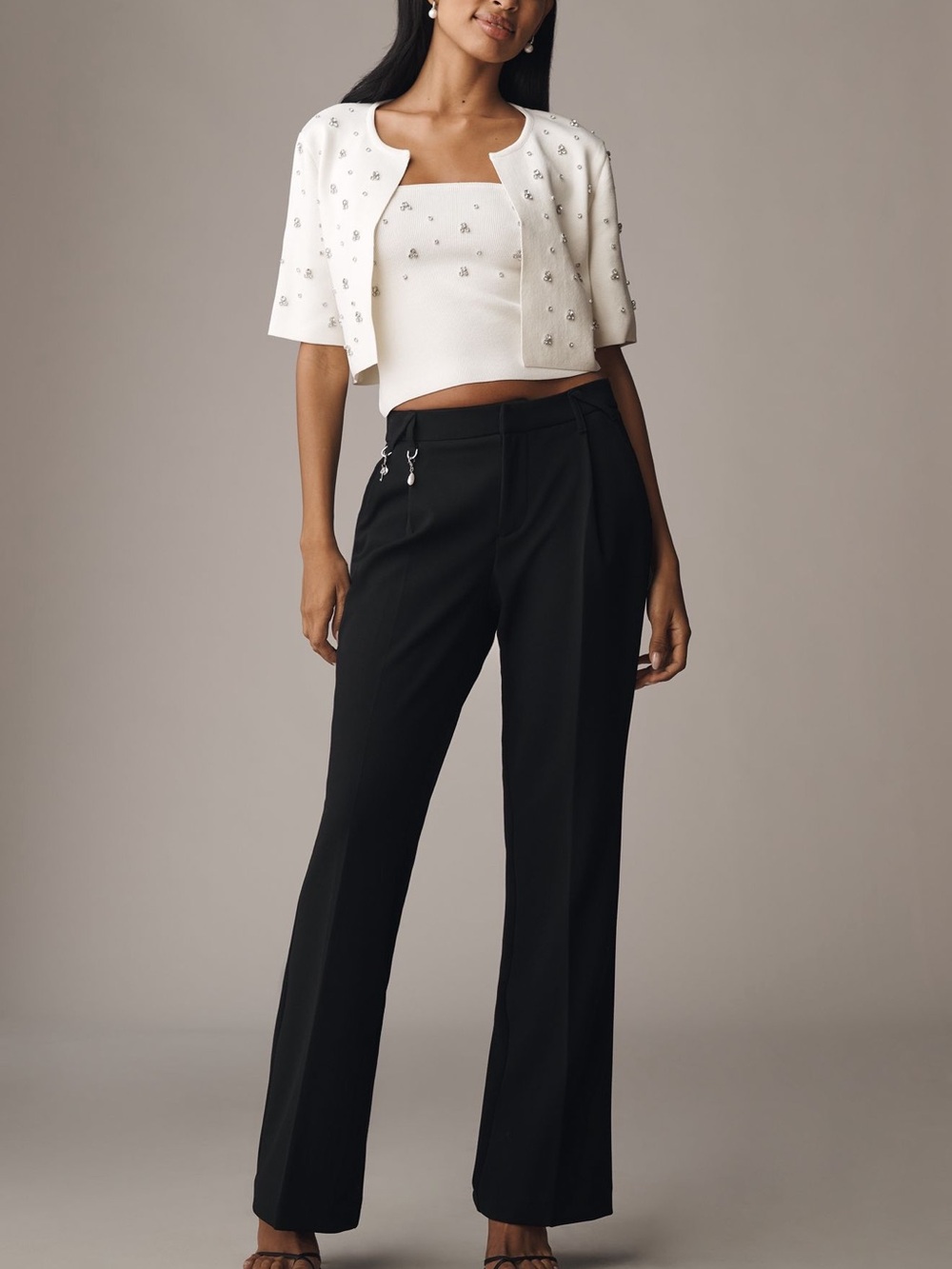*Anthropologie Maeve Slim Flare Trouser Pants